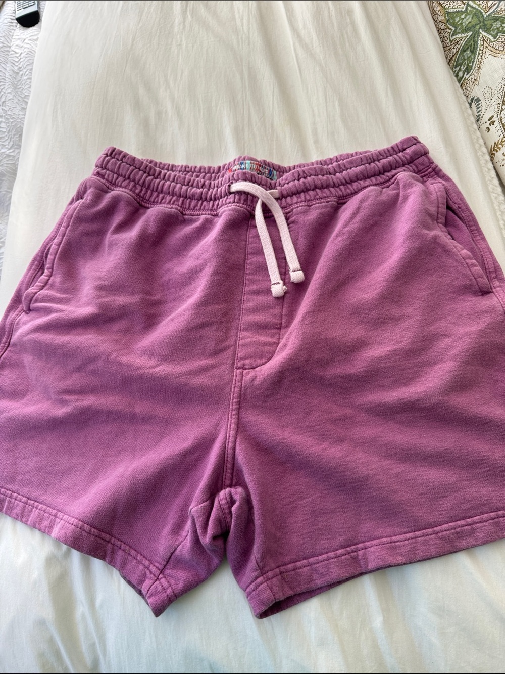 Urban Outfitters Plum Elastic Waist Shorts with Multicolor Label